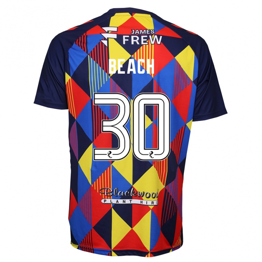 ילדים כדורגל אדי ביץ' #30 אדום כחול מלכותי חולצת שוער 2025/26