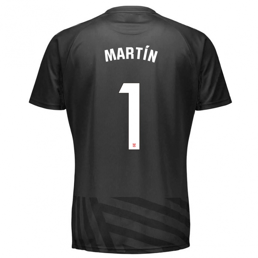 ילדים כדורגל Dani Martín #1 אפור שחור חולצת שוער 2025/26