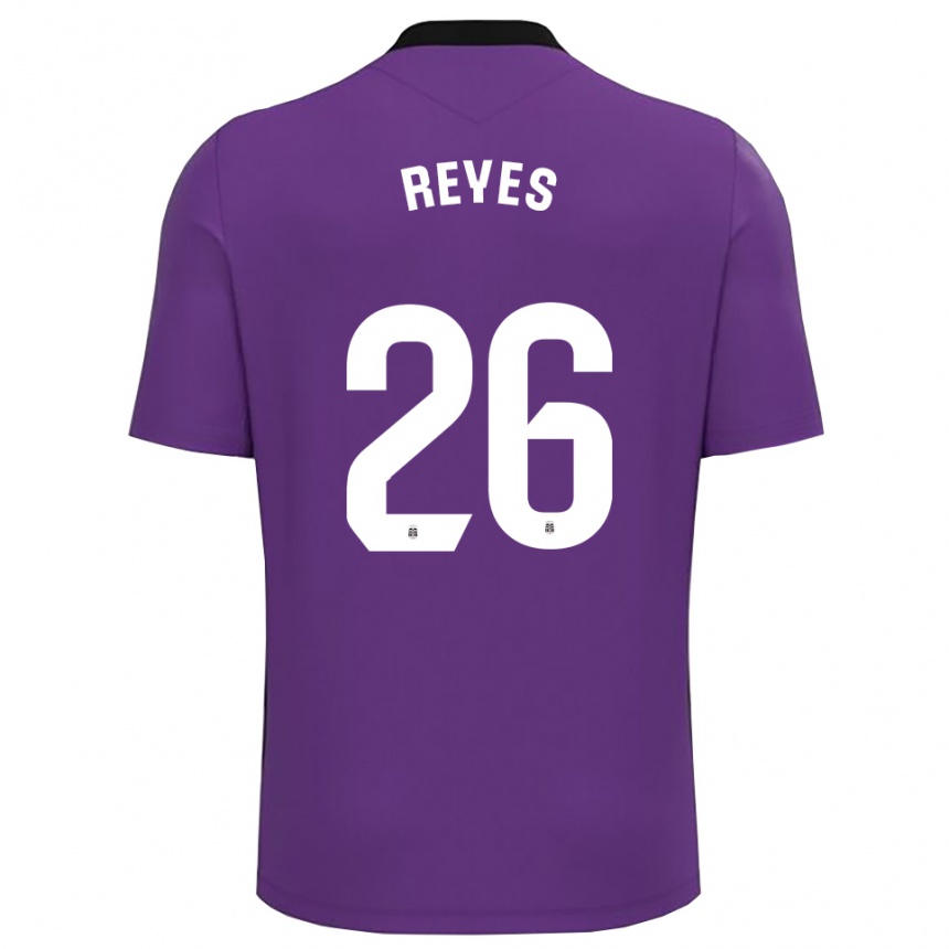 ילדים כדורגל Jhafets Reyes #26 סגול לבן חולצת שוער 2025/26