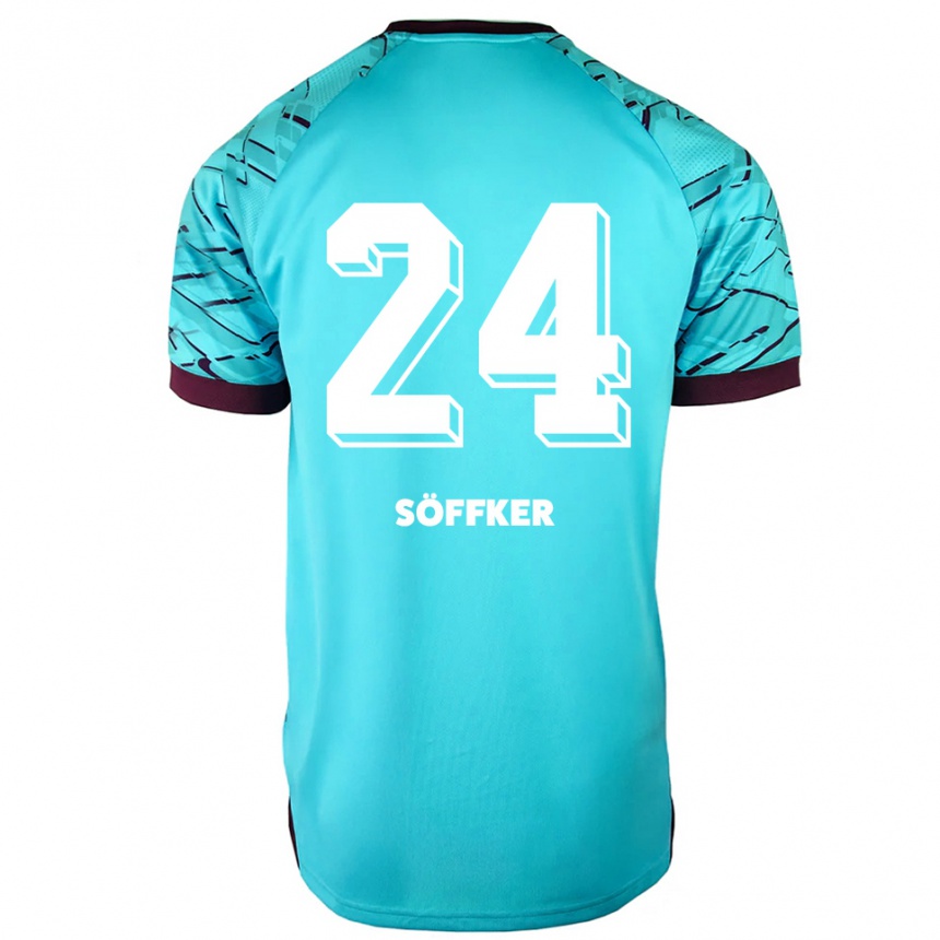 ילדים כדורגל Alessia Söffker #24 תכלת סגול חולצת שוער 2025/26