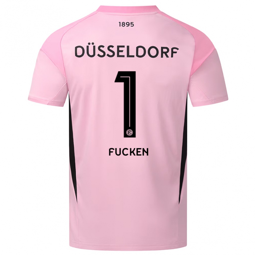 ילדים כדורגל Kilian Fucken #1 ורוד שחור חולצת שוער 2025/26