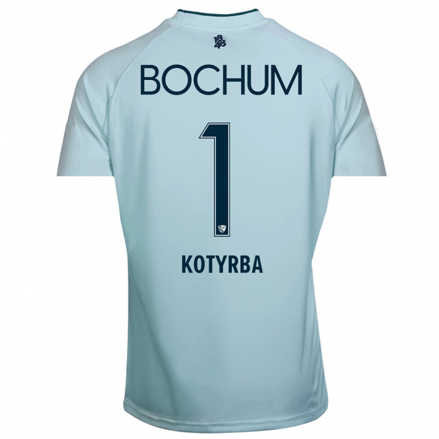 ילדים כדורגל פין גרגור קוטירבה #1 ציאן-כחול חולצת שוער 2025/26