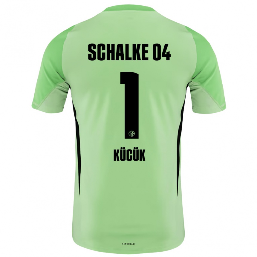 ילדים כדורגל Yüksel Kücük #1 ירוק בהיר שחור חולצת שוער 2025/26
