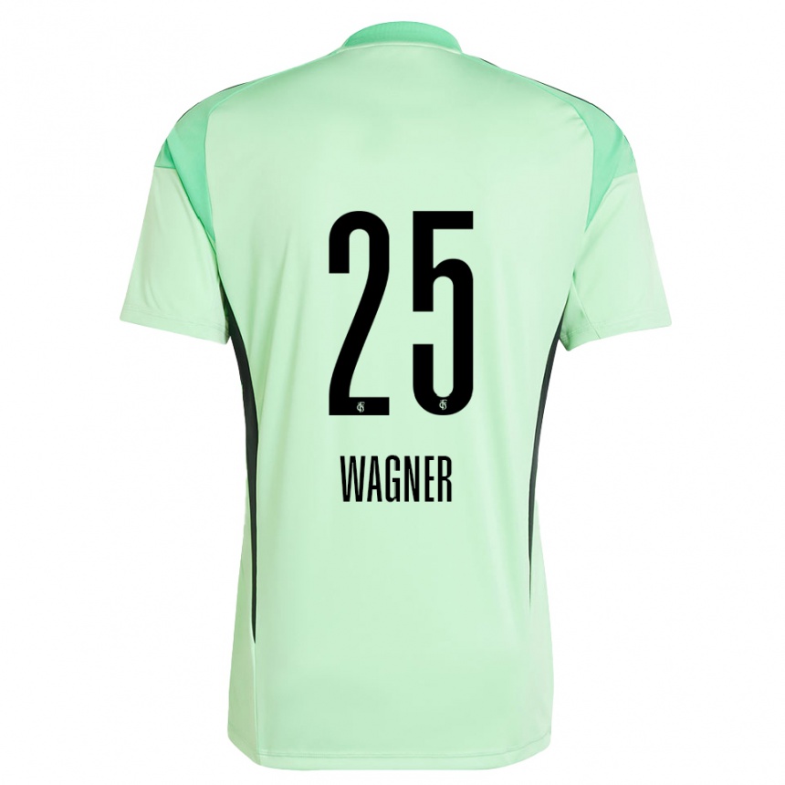 ילדים כדורגל Allison Wagner #25 ירוק בהיר שחור חולצת שוער 2025/26