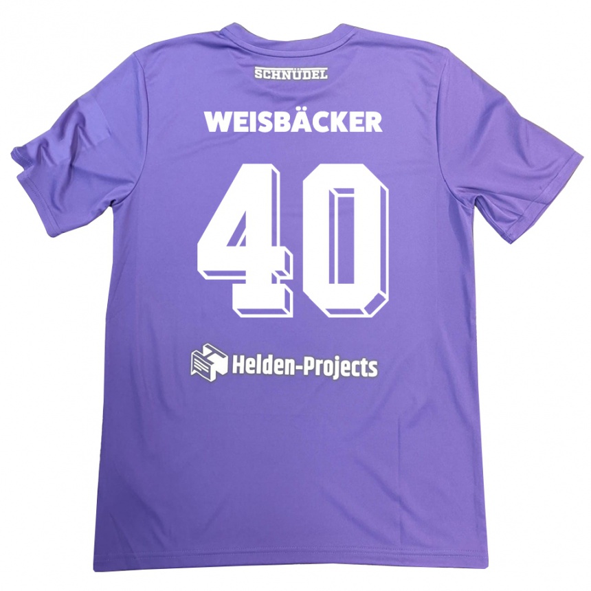 ילדים כדורגל מקסימיליאן וייסבקר #40 סגול לבן חולצת שוער 2025/26