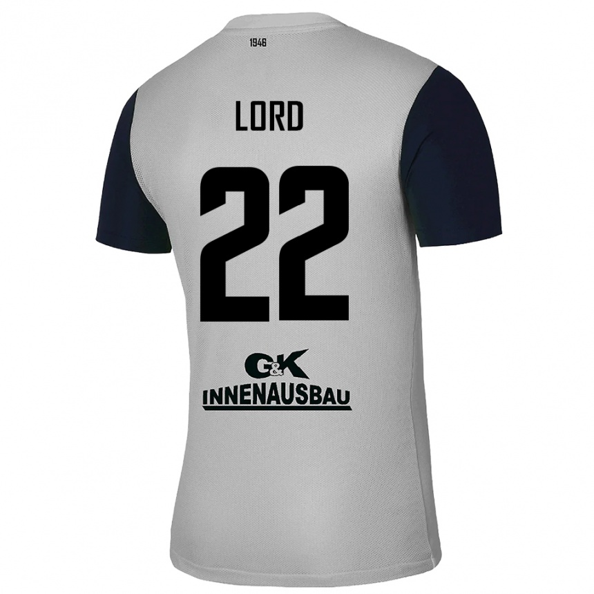 ילדים כדורגל לואי סשה לורד #22 אפור שחור חולצת שוער 2025/26