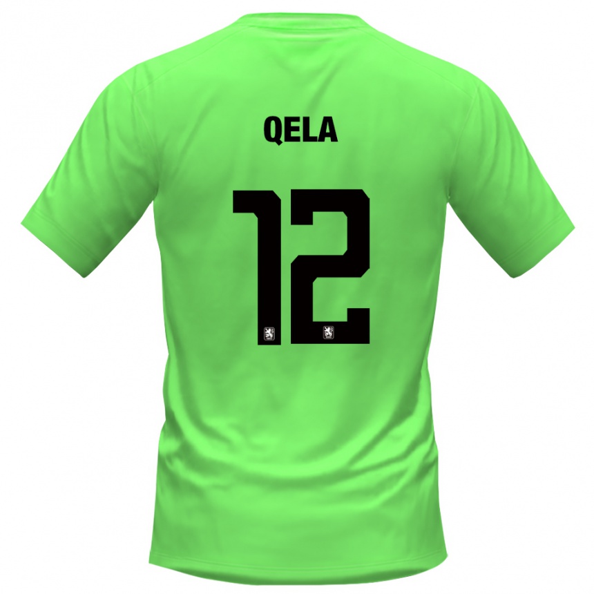 ילדים כדורגל Miran Qela #12 ירוק אביב חולצת שוער 2025/26