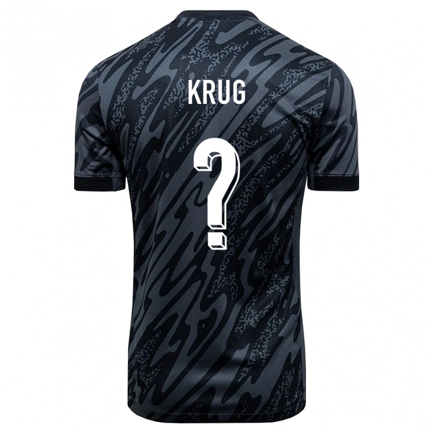 ילדים כדורגל Jannis Krug #0 שחור אפור חולצת שוער 2025/26