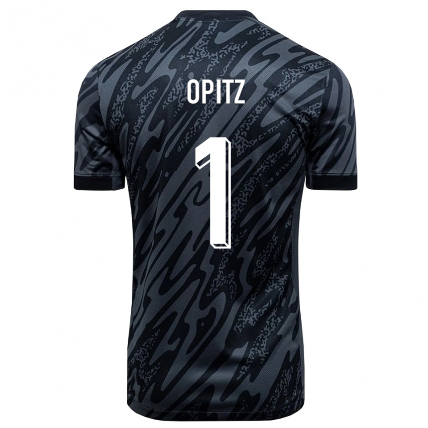 ילדים כדורגל Tom Opitz #1 שחור אפור חולצת שוער 2025/26