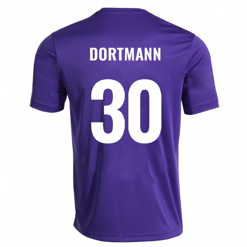 ילדים כדורגל ניקלס דורטמן #30 סגול לבן חולצת שוער 2025/26