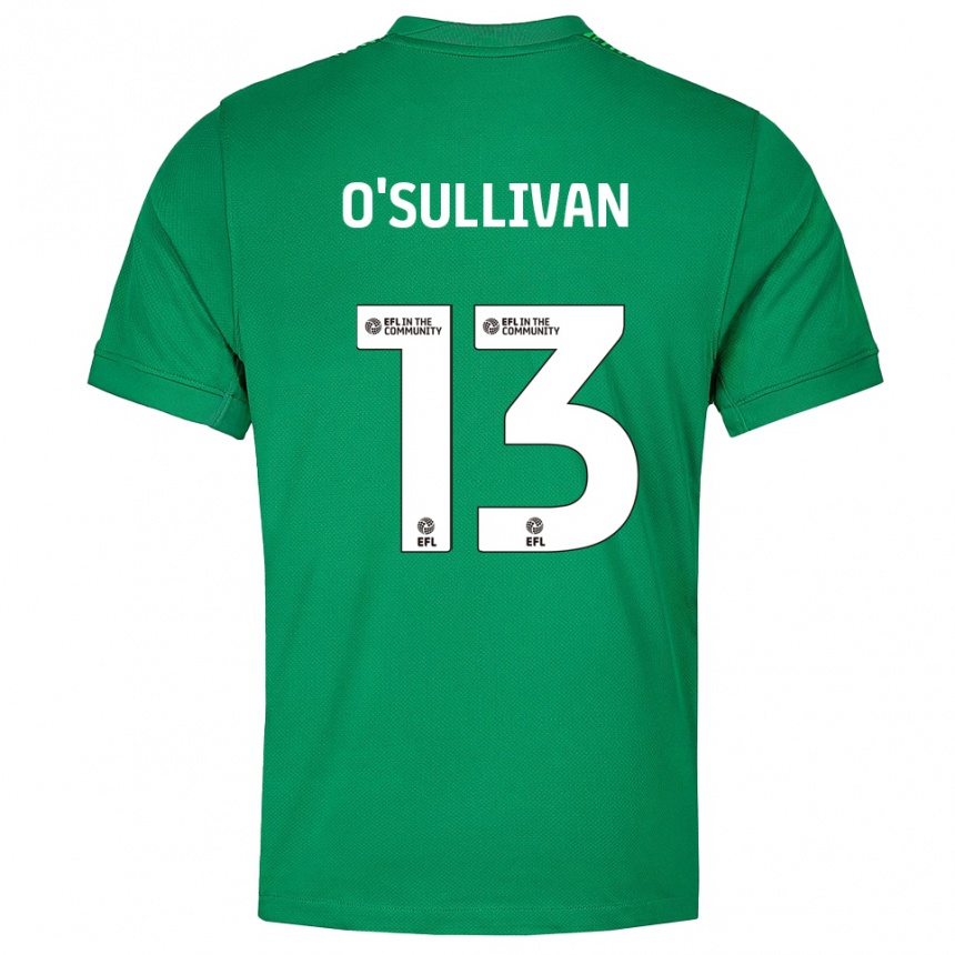 ילדים כדורגל וויליאם אוסאליבן #13 ירוק לבן חולצת שוער 2025/26