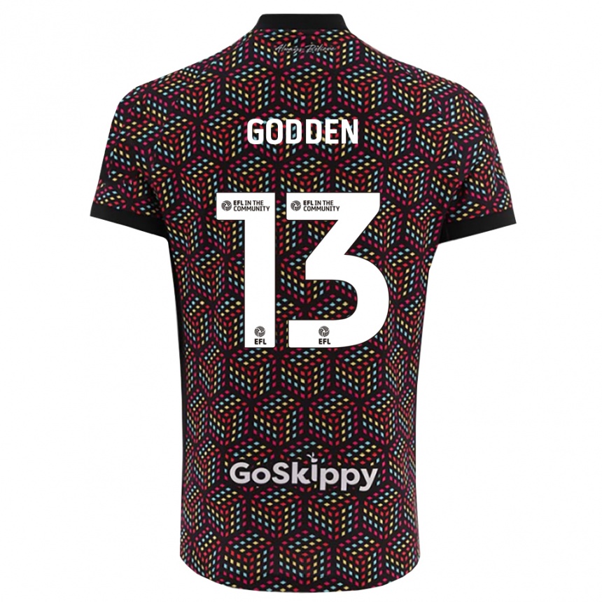 ילדים כדורגל פרדי גודן #13 שחור לבן חולצת שוער 2025/26