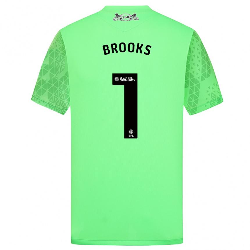 ילדים כדורגל אלכסנדרה ברוקס #1 ירוק ניאון חולצת שוער 2025/26