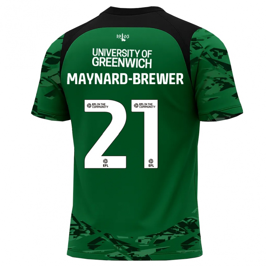 ילדים כדורגל אשלי מיינרד-ברואר #21 ירוק שחור חולצת שוער 2025/26