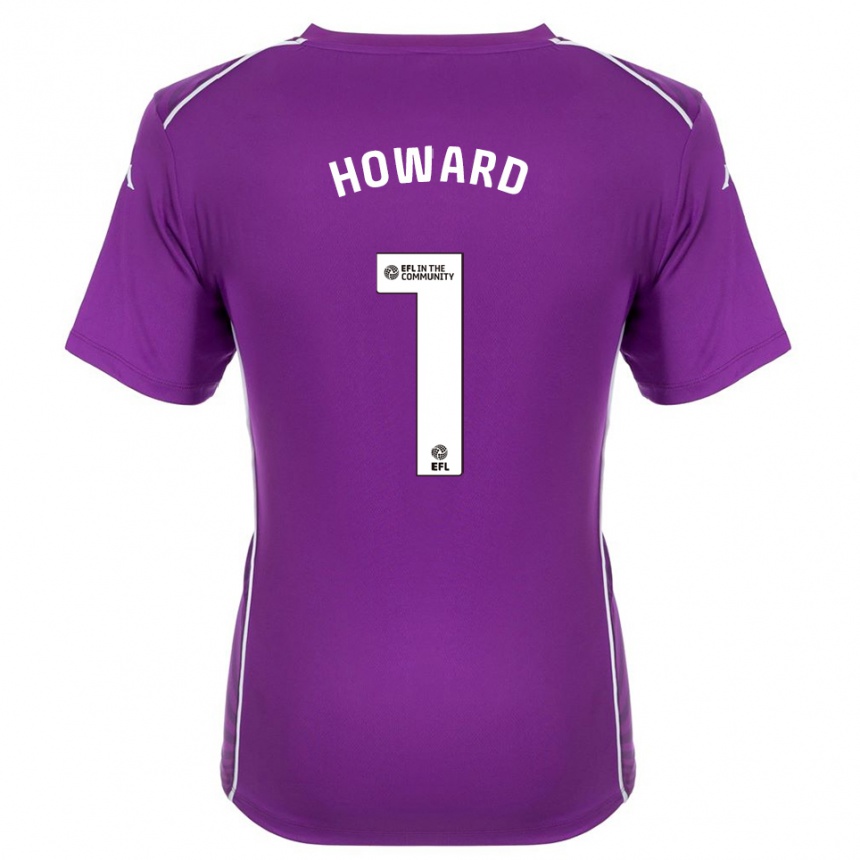 ילדים כדורגל ארצ׳י הווארד #1 סגול לבן חולצת שוער 2025/26