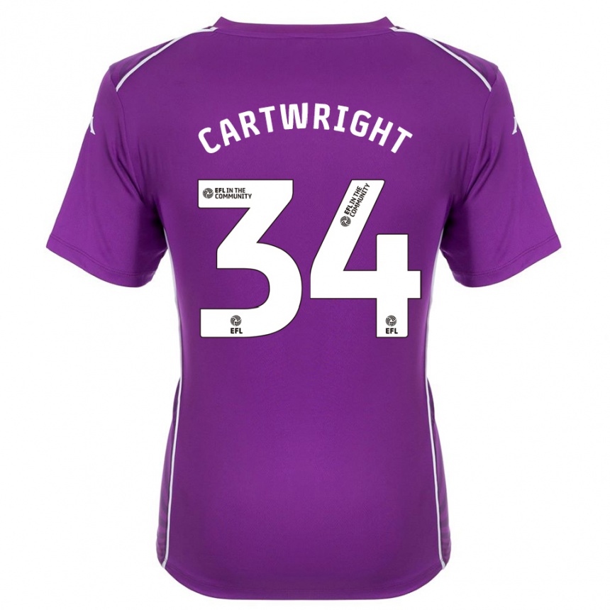 ילדים כדורגל הארווי קרטרייט #34 סגול לבן חולצת שוער 2025/26