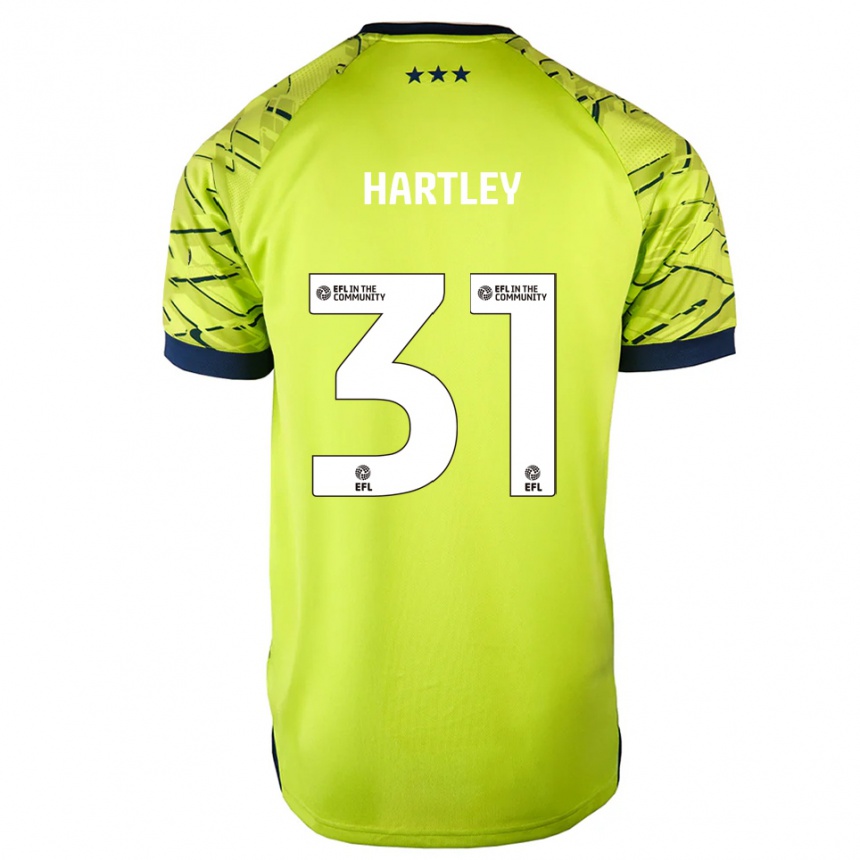 ילדים כדורגל Laura Hartley #31 ירוק צהוב חולצת שוער 2025/26