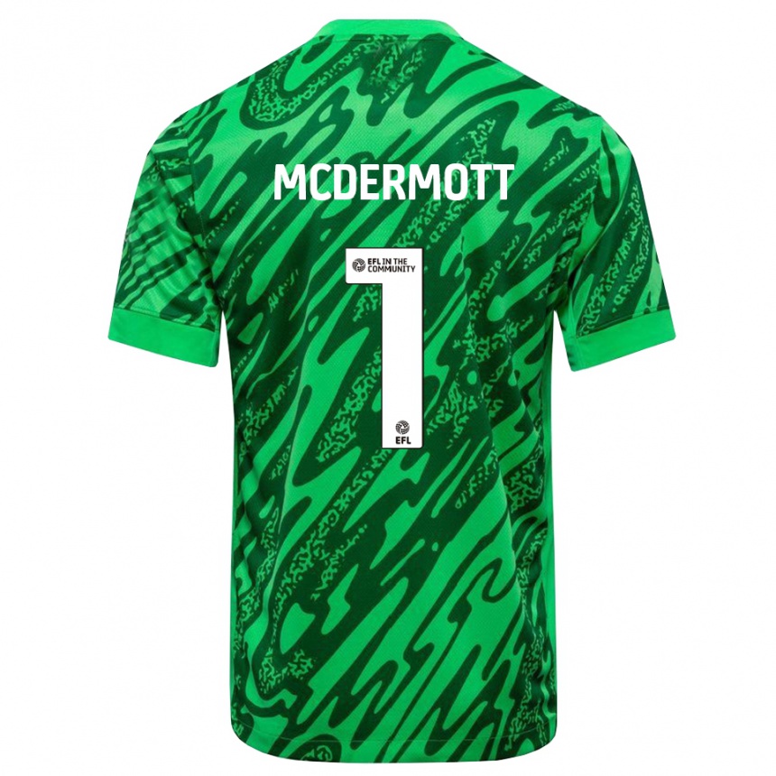 ילדים כדורגל קונאל מקדרמוט #1 ירוק יער חולצת שוער 2025/26