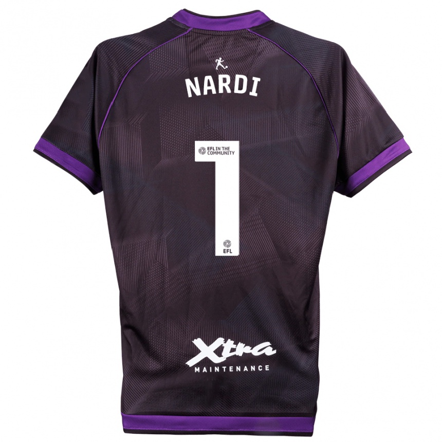 ילדים כדורגל פול נארדי #1 סגול לבן חולצת שוער 2025/26