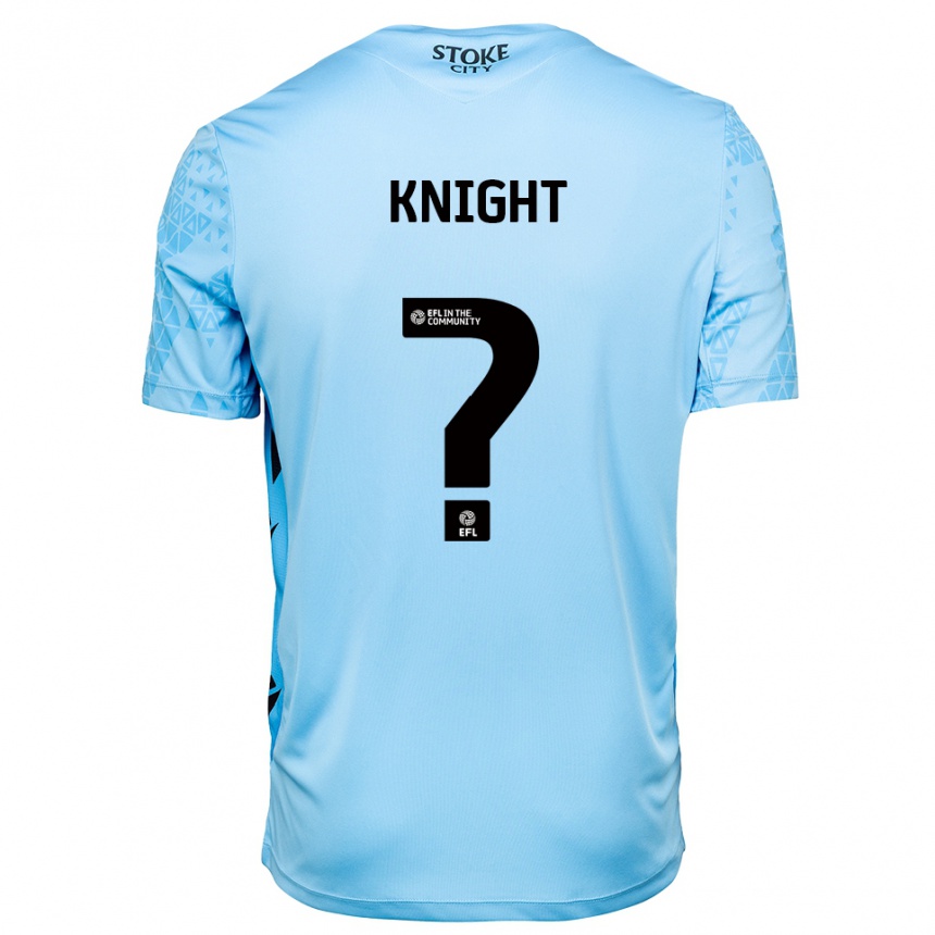 ילדים כדורגל Lucas Knight #0 תכלת שחור חולצת שוער 2025/26