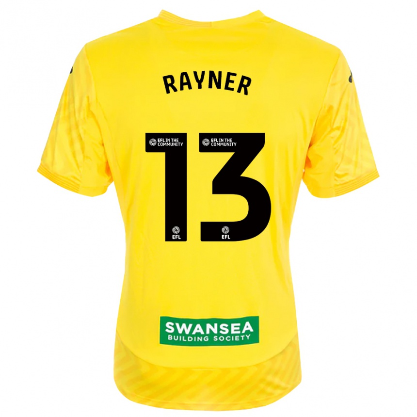 ילדים כדורגל Opal Rayner #13 צהוב שחור חולצת שוער 2025/26