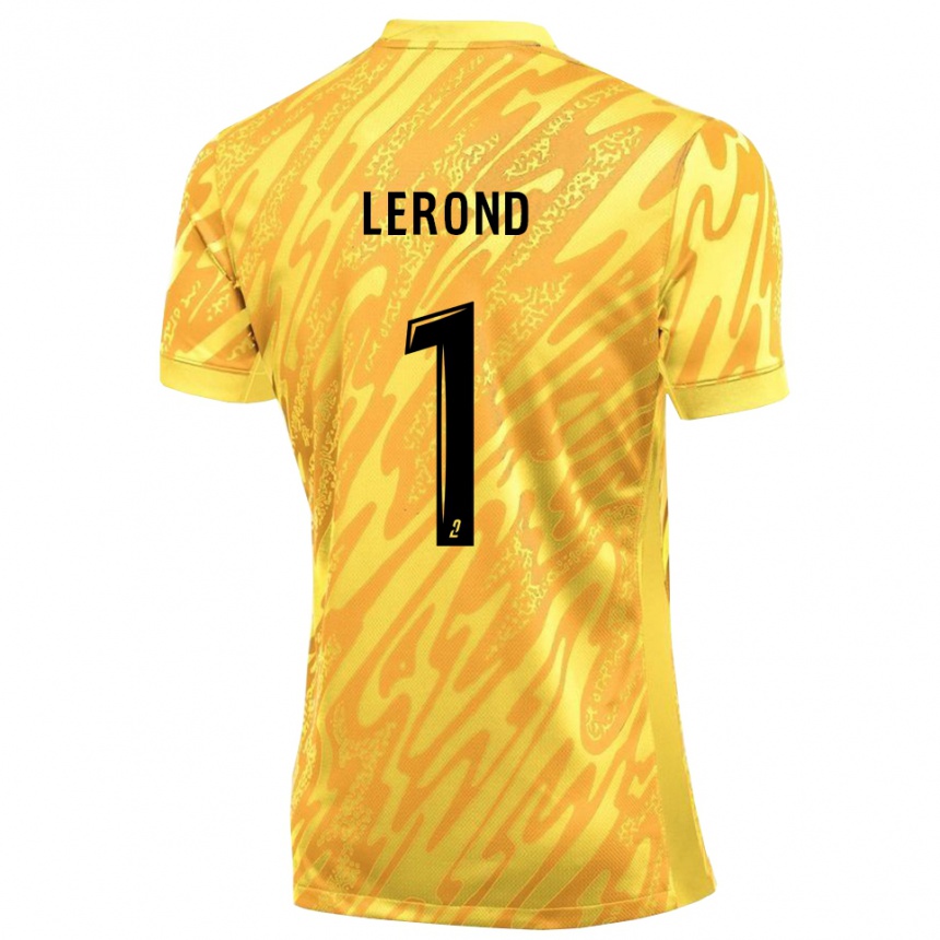 ילדים כדורגל ג׳אסטין לרונד #1 צהוב כתום חולצת שוער 2025/26