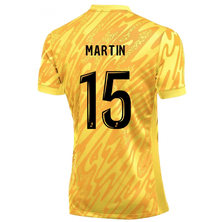 ילדים כדורגל Gabriel Martin #15 צהוב כתום חולצת שוער 2025/26