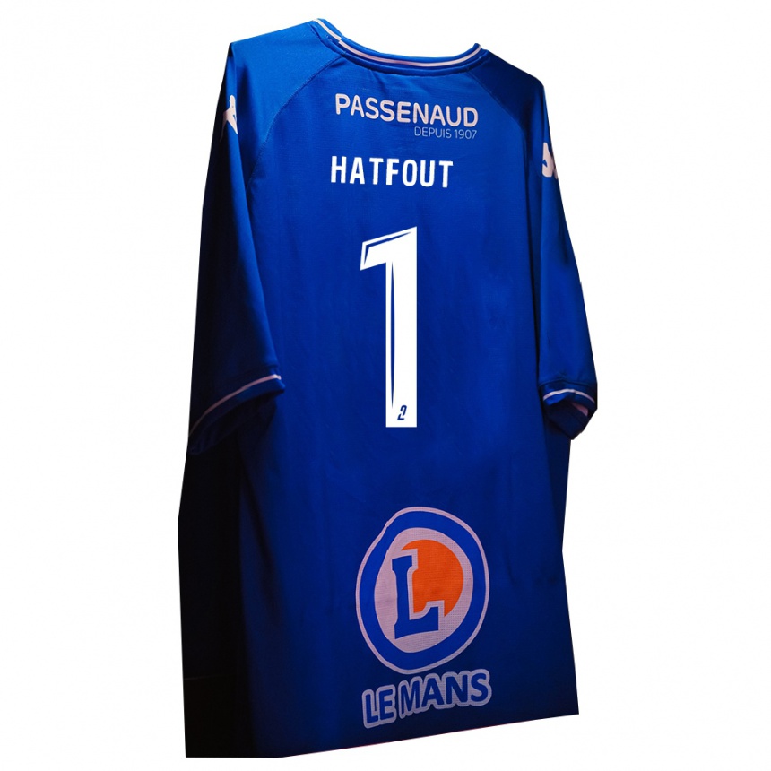 ילדים כדורגל Ewan Hatfout #1 לבן כחול מלכותי חולצת שוער 2025/26