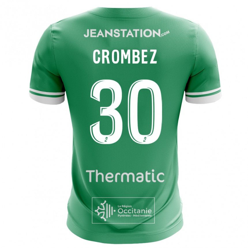 ילדים כדורגל אנזו קרומבז #30 ירוק לבן חולצת שוער 2025/26