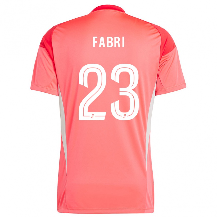 ילדים כדורגל ג׳וליאן פברי #23 לבן אדום כתום חולצת שוער 2025/26