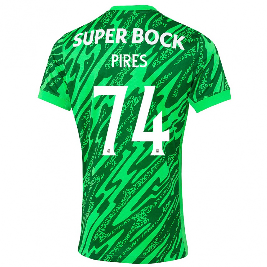 ילדים כדורגל גילרמה פירס קרבאליו #74 ירוק לבן חולצת שוער 2025/26