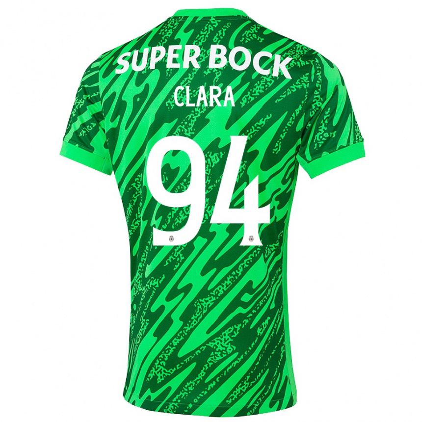 ילדים כדורגל דיוגו קלרה #94 ירוק לבן חולצת שוער 2025/26