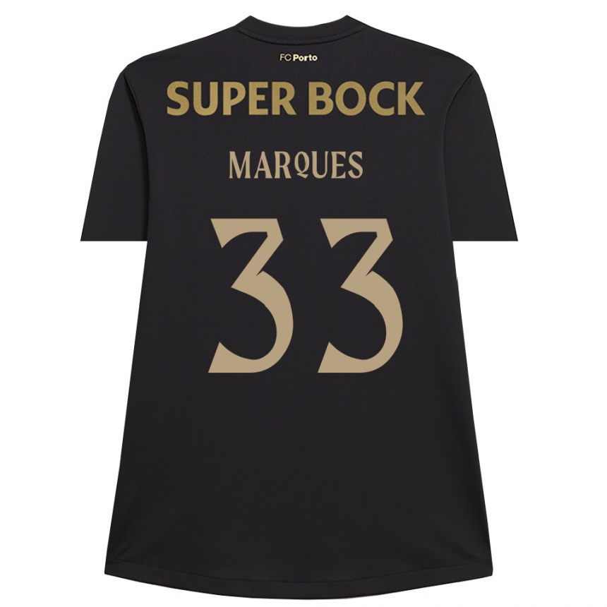 ילדים כדורגל Bárbara Marques #33 שחור חום חולצת שוער 2025/26