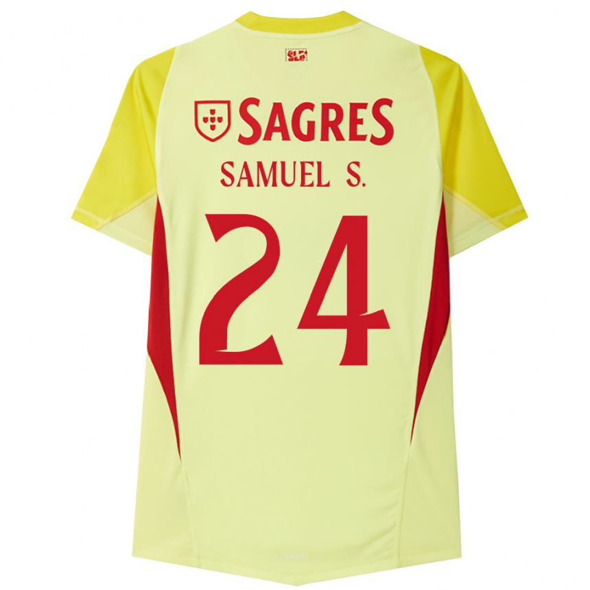 ילדים כדורגל סמואל סוארס #24 צהוב אדום חולצת שוער 2025/26