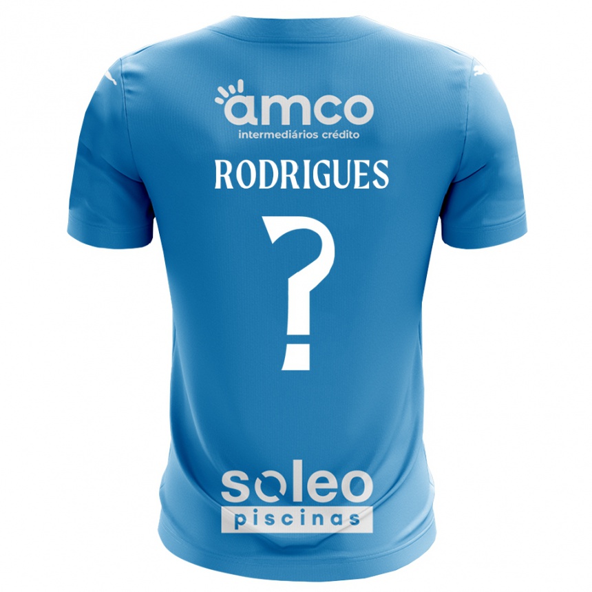 ילדים כדורגל David Rodrigues #0 כחול לבן חולצת שוער 2025/26