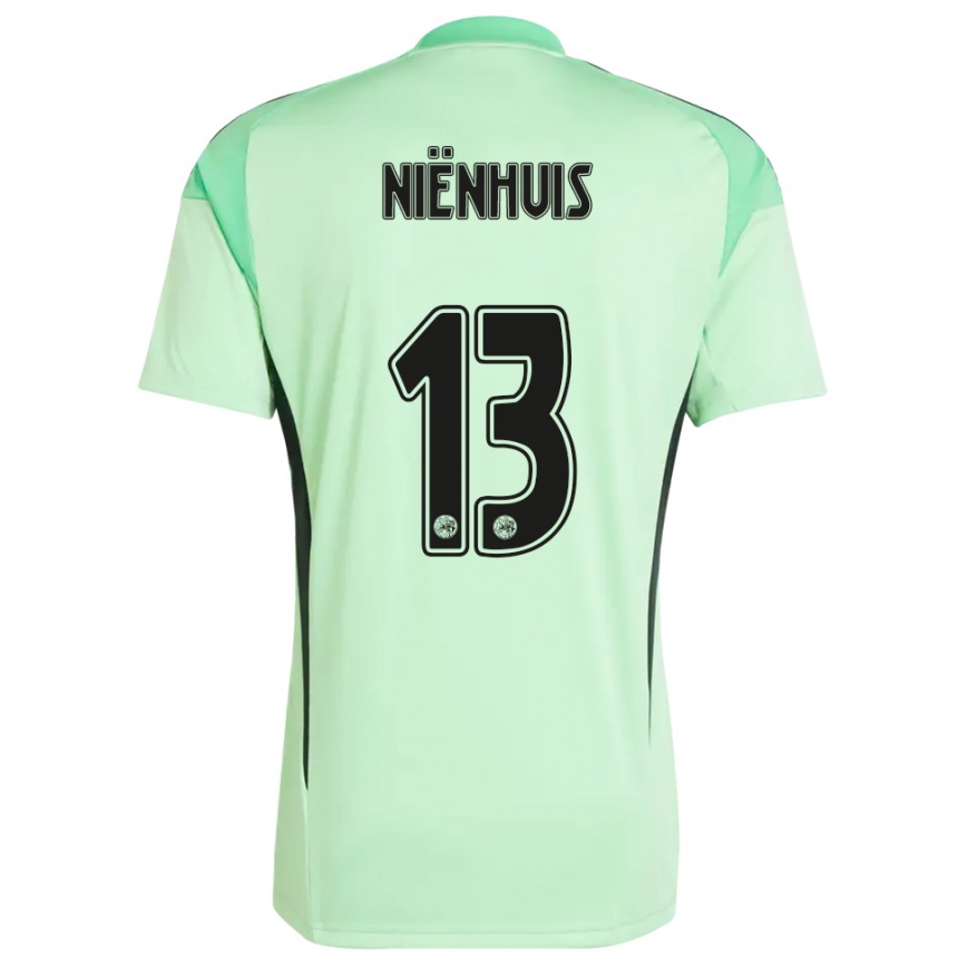 ילדים כדורגל לואיס ניינהויס #13 ירוק בהיר שחור חולצת שוער 2025/26