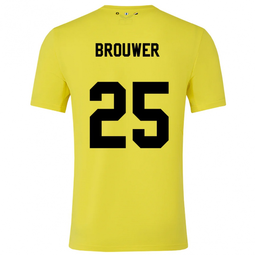 ילדים כדורגל מיכאל בראואר #25 צהוב שחור חולצת שוער 2025/26