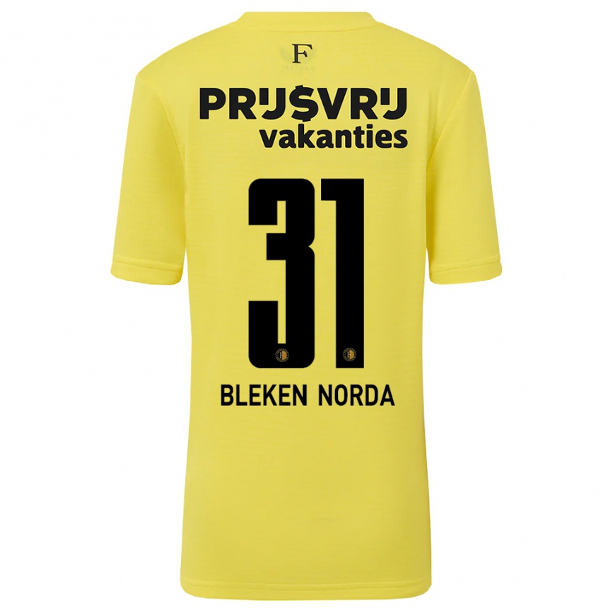 ילדים כדורגל האקון בלקן נורדה #31 צהוב שחור חולצת שוער 2025/26