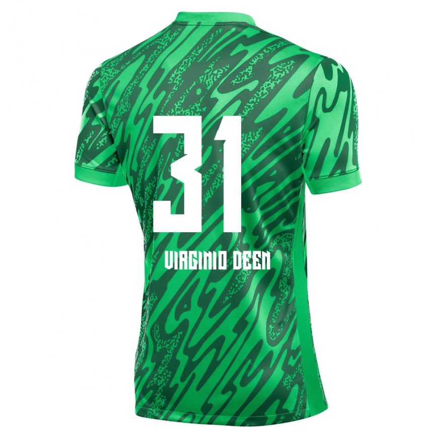 ילדים כדורגל דניאל דין #31 ירוק לבן חולצת שוער 2025/26