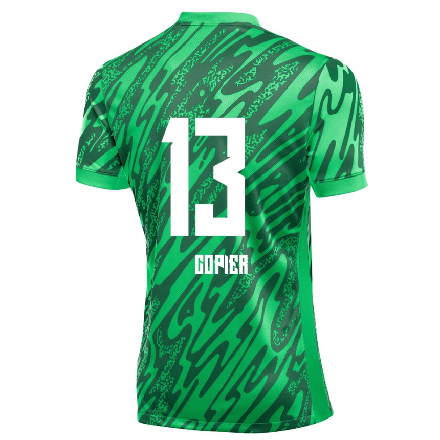 ילדים כדורגל Febe Copier #13 ירוק לבן חולצת שוער 2025/26