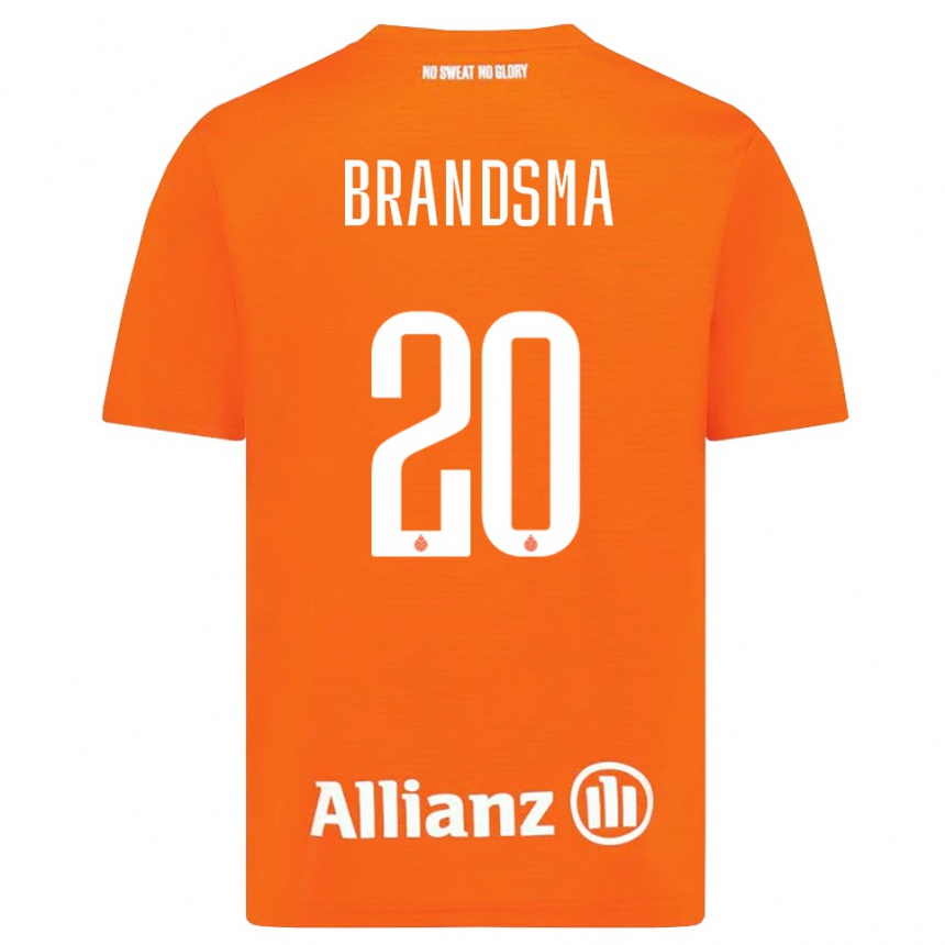 ילדים כדורגל Ilke Brandsma #20 כתום לבן חולצת שוער 2025/26