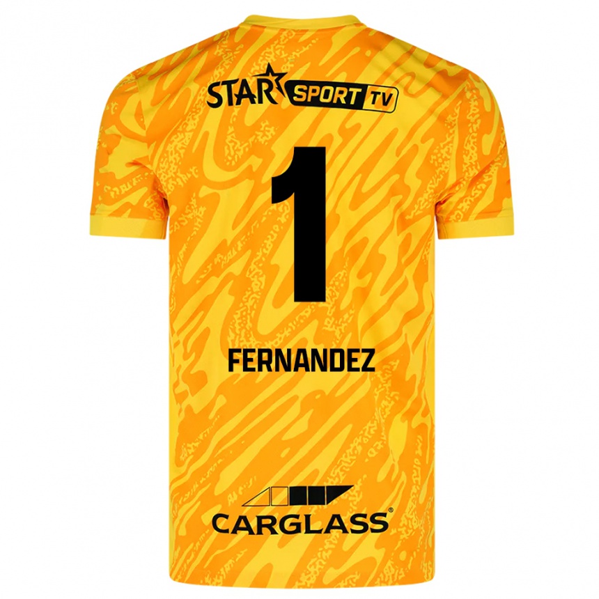 ילדים כדורגל Elias Gonzalez Fernandez #1 כתום צהוב שחור חולצת שוער 2025/26