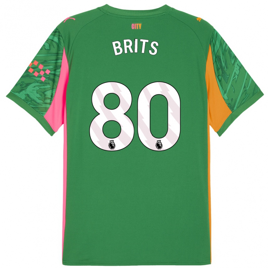 ילדים כדורגל ספייק בריטס #80 ירוק כתום חולצת שוער 2025/26