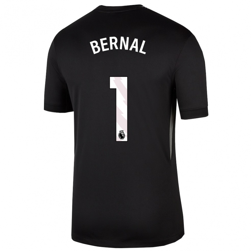 ילדים כדורגל Freddy Bernal #1 שחור לבן חולצת שוער 2025/26