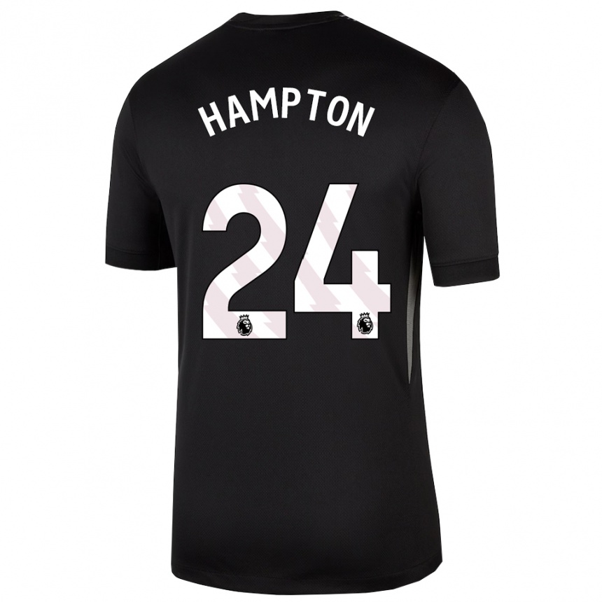 ילדים כדורגל האנה המפטון #24 שחור לבן חולצת שוער 2025/26