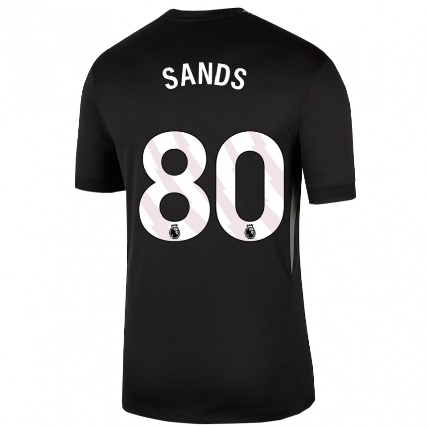 ילדים כדורגל האדסון סנדס #80 שחור לבן חולצת שוער 2025/26