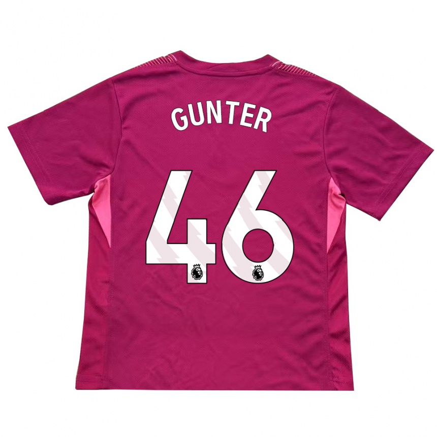 ילדים כדורגל לוקה גונטר #46 ורד לבן חולצת שוער 2025/26