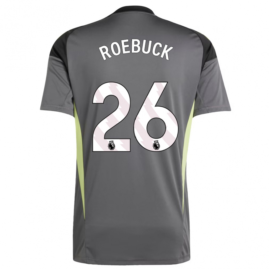 ילדים כדורגל אלי רובאק #26 אפור כהה שחור חולצת שוער 2025/26