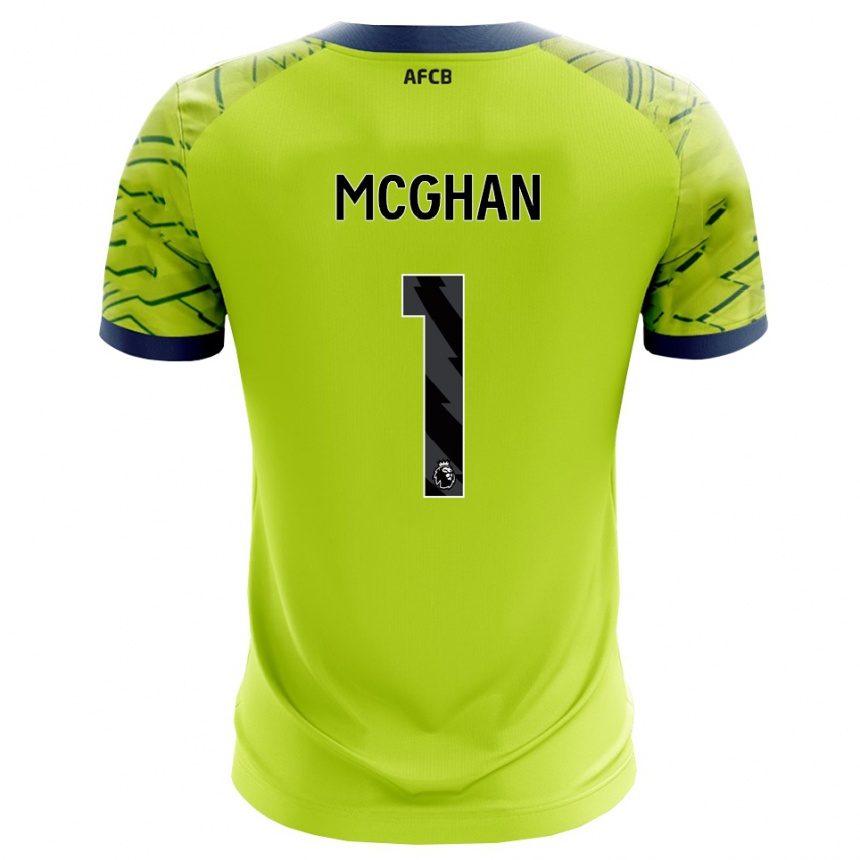 ילדים כדורגל היידן מיכאל מקגאן #1 ירוק צהוב חולצת שוער 2025/26