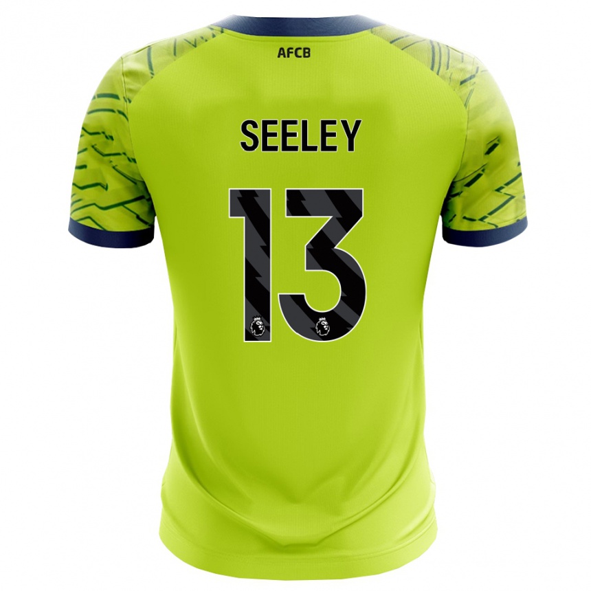 ילדים כדורגל Will Seeley #13 ירוק צהוב חולצת שוער 2025/26